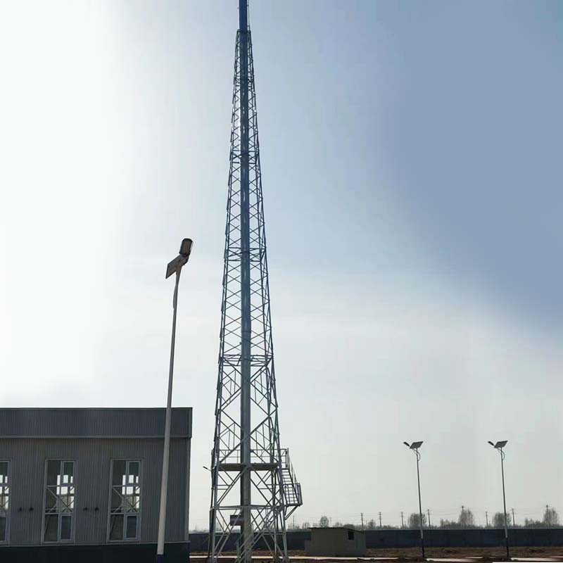 Torre de chimenea de acero en ángulo