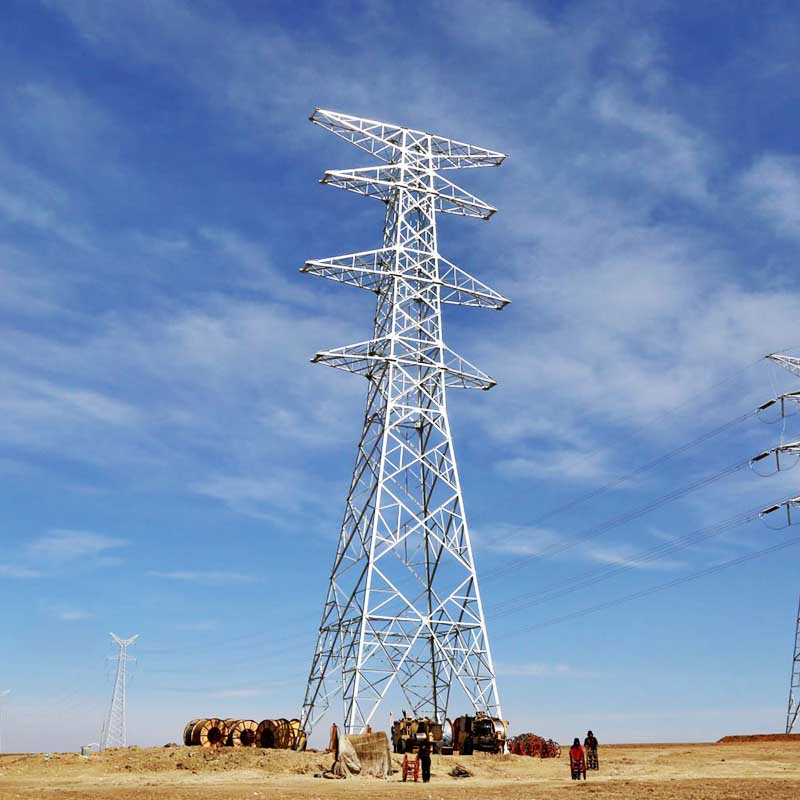 Torre eléctrica de red de alto voltaje