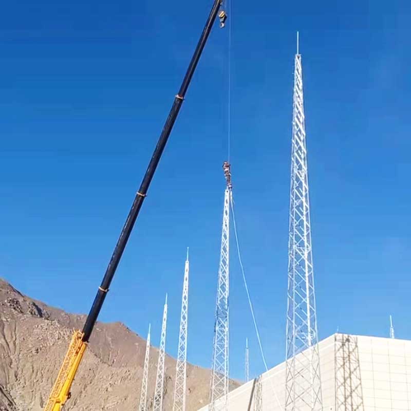 Torre de protección contra rayos de bola de pararrayos de acero inoxidable