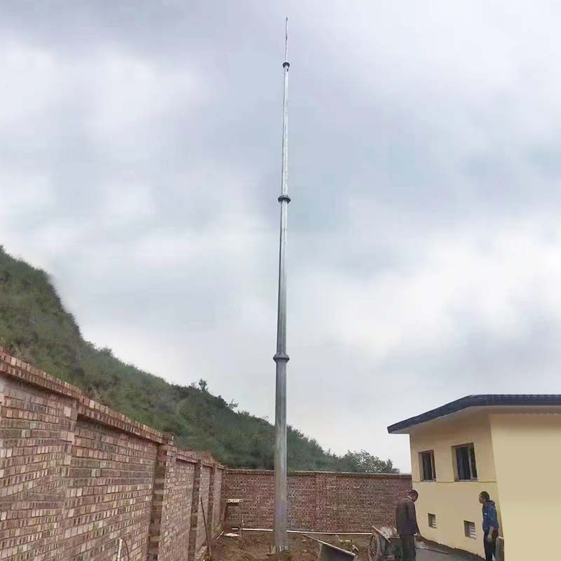 Torre de protección contra rayos galvanizada en caliente con estructura de acero