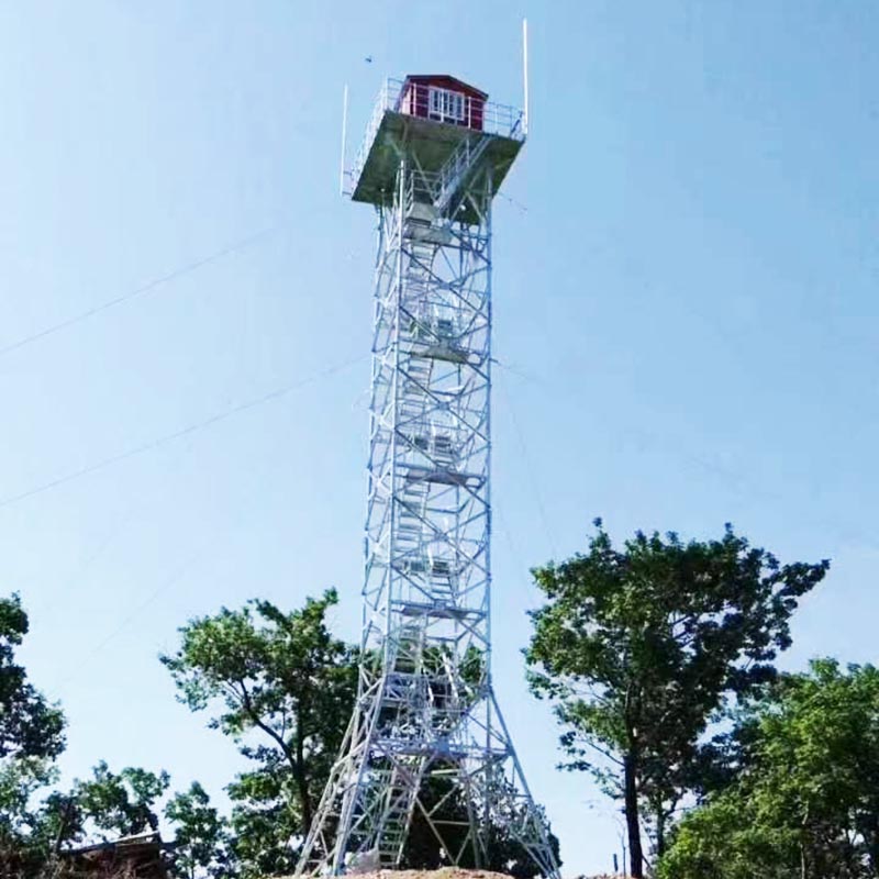 Torre de monitoreo de área escénica al aire libre con estructura de acero